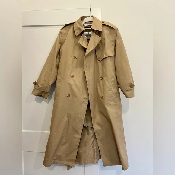 Vintage Misty Harbor Tan Trench Coat with removable lining - 8P - Picture 9 of 11